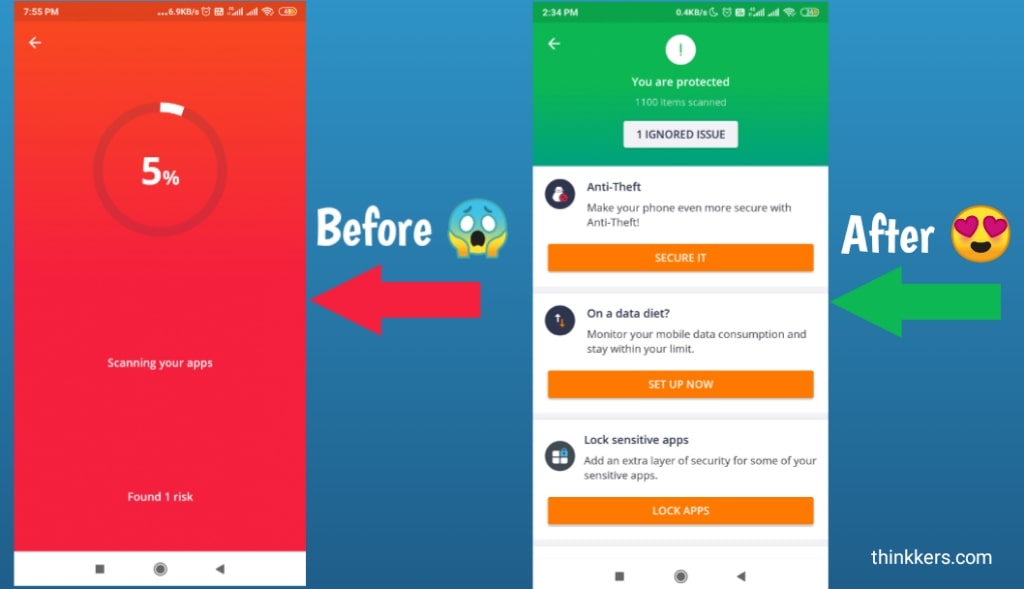 avg antivirus feltört apk funkciók