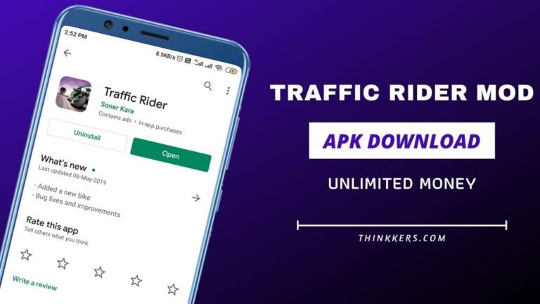 traffic rider hacked apk