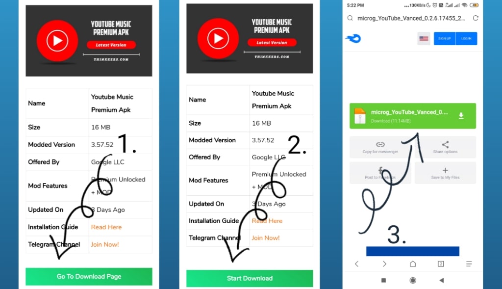 Download youtube music Premium Apk