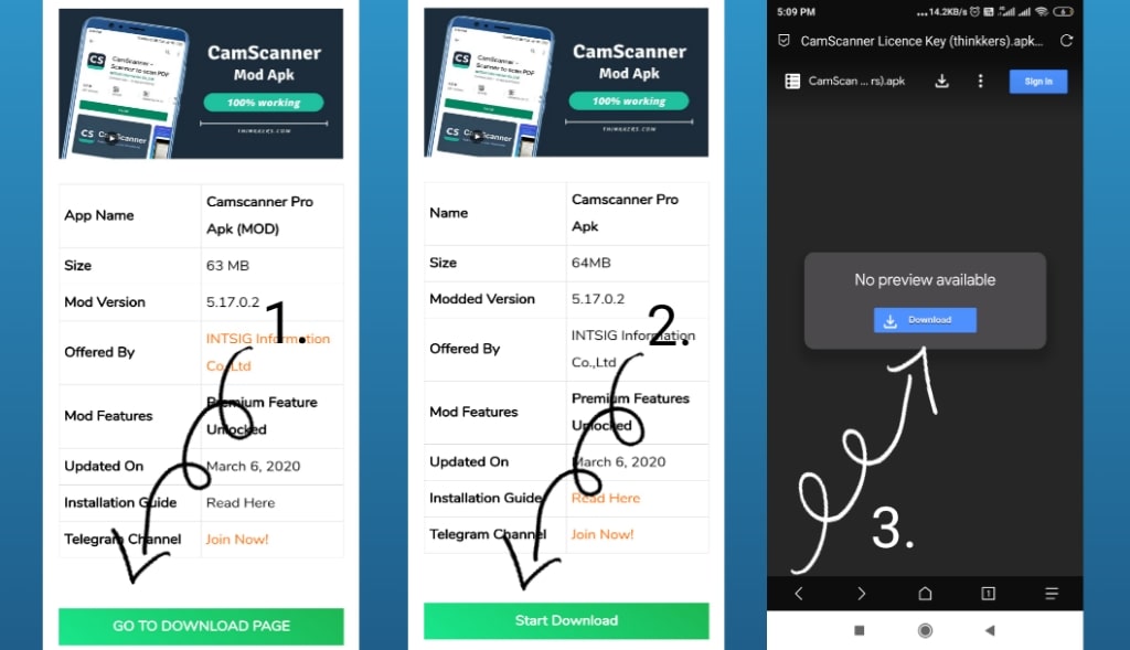 camscanner premium mod