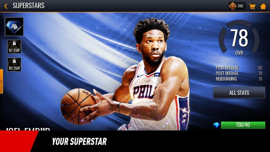 nba live mobile players database