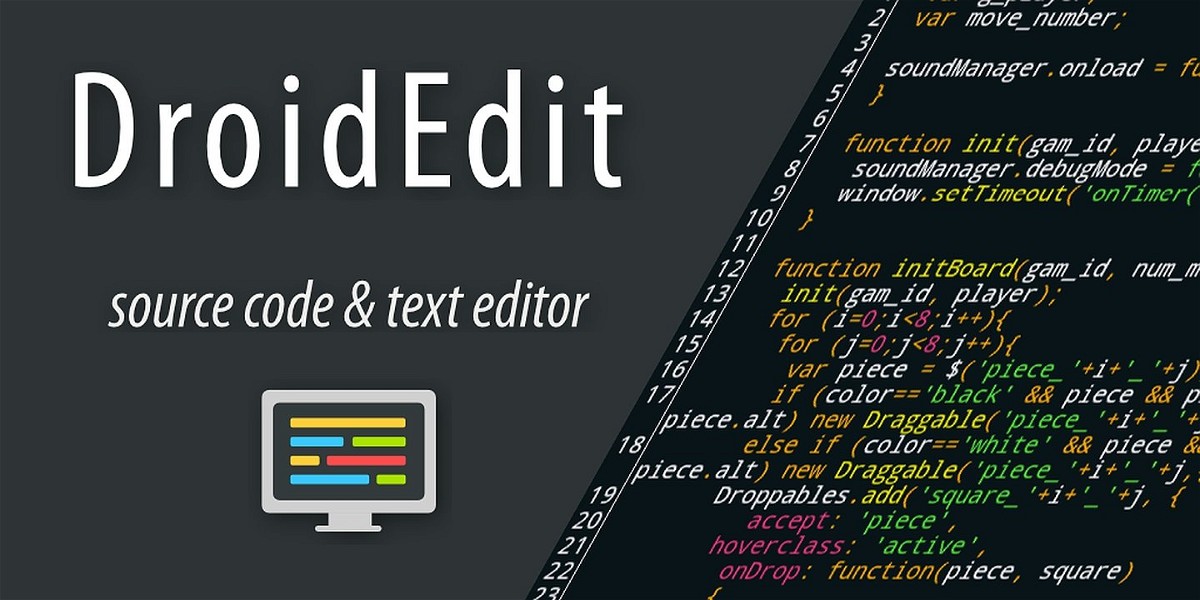DroidEdit Pro code editor MOD Apk Cover