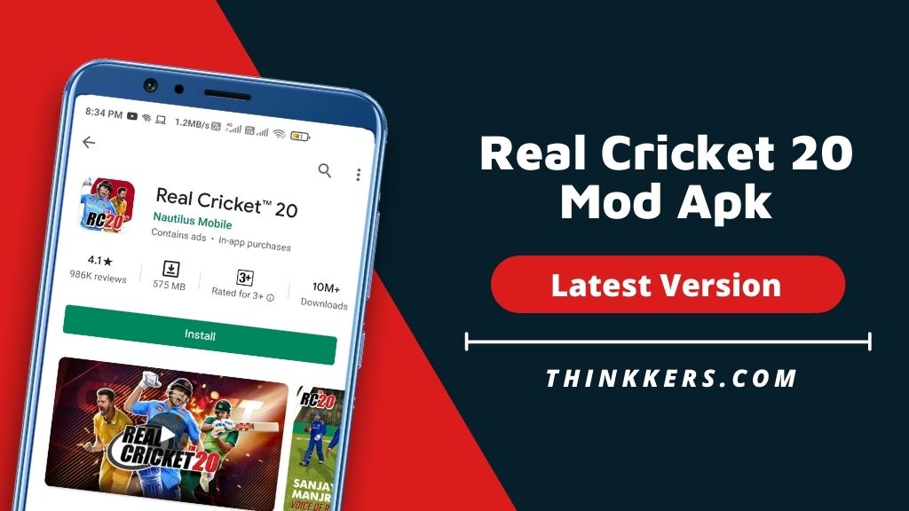 Real Cricket 20 Mod Apk v4.1 (Unlimited Money) Download 2021