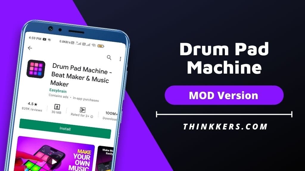 drum pad machine mod apk android