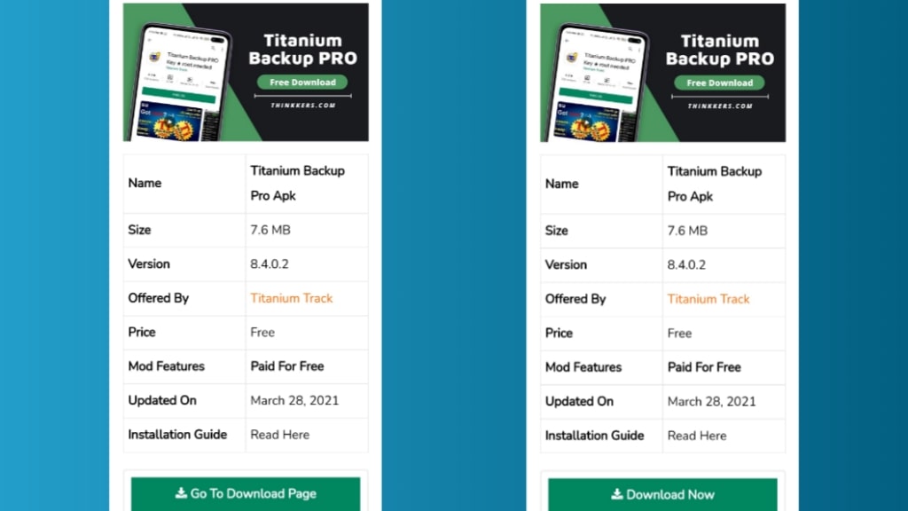 titanium backup pro app