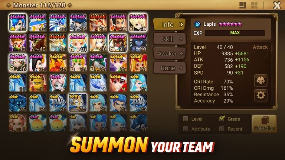 Summoners War Apk + MOD v8.1.8 (Unlimited Crystals)