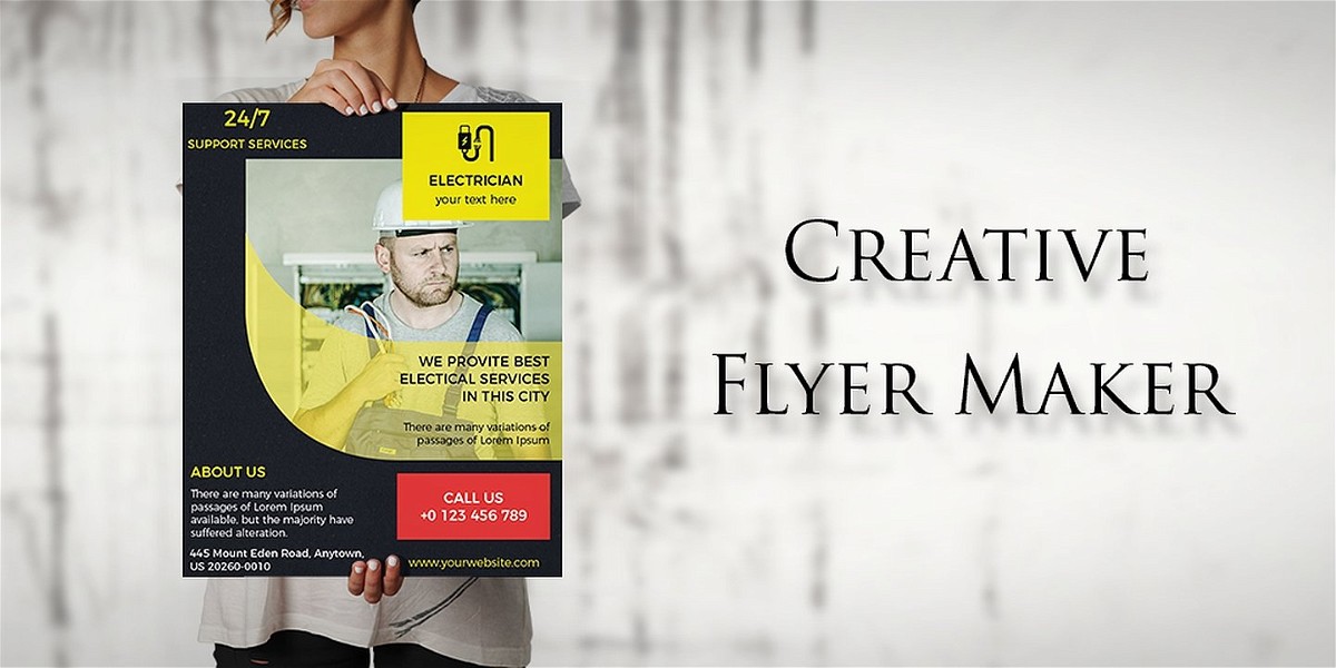 Flyers Poster Maker Design MOD Apk Cover