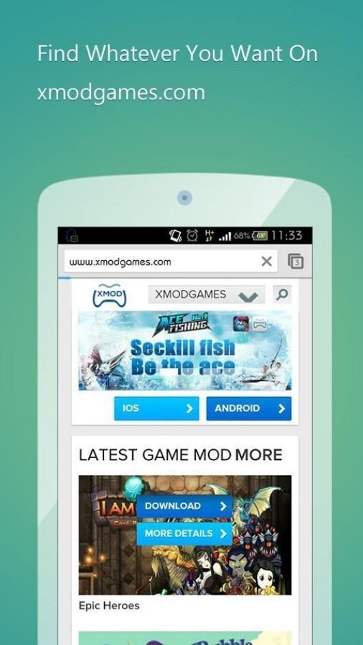 Xmodgames App for Android