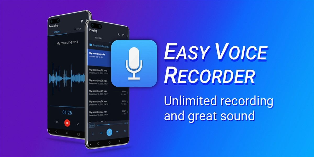 Easy Voice Recorder MOD Apk Cover