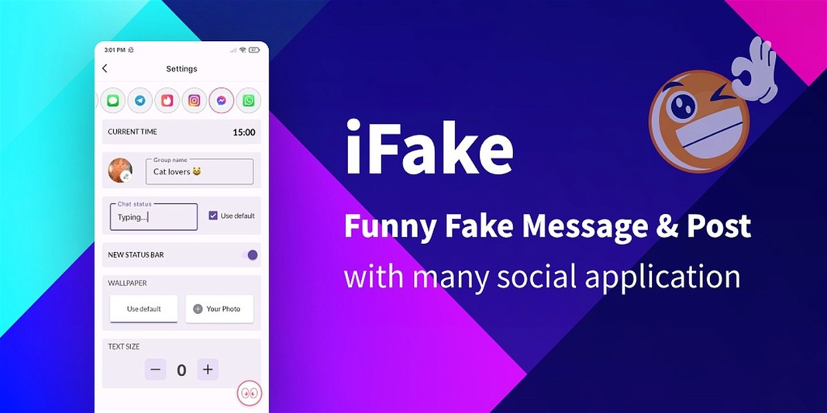 iFake Fake Chat Messages MOD Apk Cover